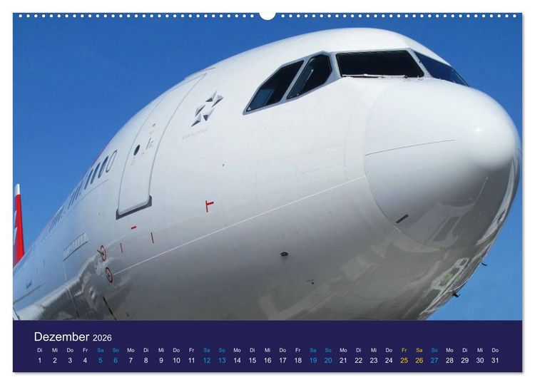 Produktbild: Seltene Luftfahrt Perspektiven (Wandkalender 2026 DIN A2 quer), CALVENDO Monatskalender