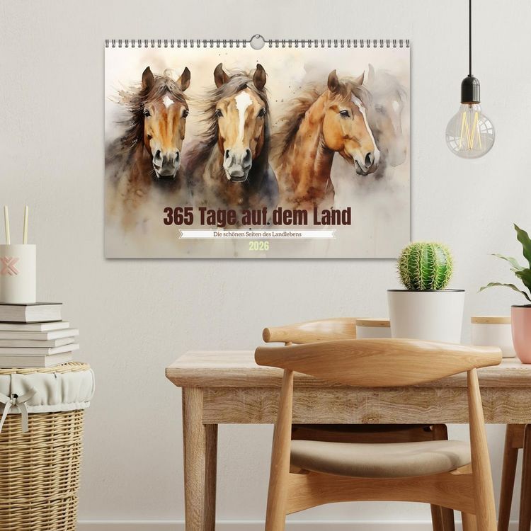 Produktbild: 365 Tage auf dem Land (Wandkalender 2026 DIN A3 quer), CALVENDO Monatskalender