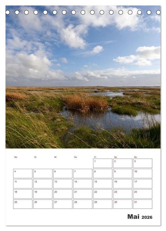 Produktbild: Sankt Peter-Ording Sonne, Strand und Meer (Tischkalender 2026 DIN A5 hoch), CALVENDO Monatskalender