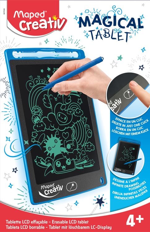 Produktbild: Maped Magical Tablet mit l&ouml;schbarem LC-Display zum Malen und Schreiben