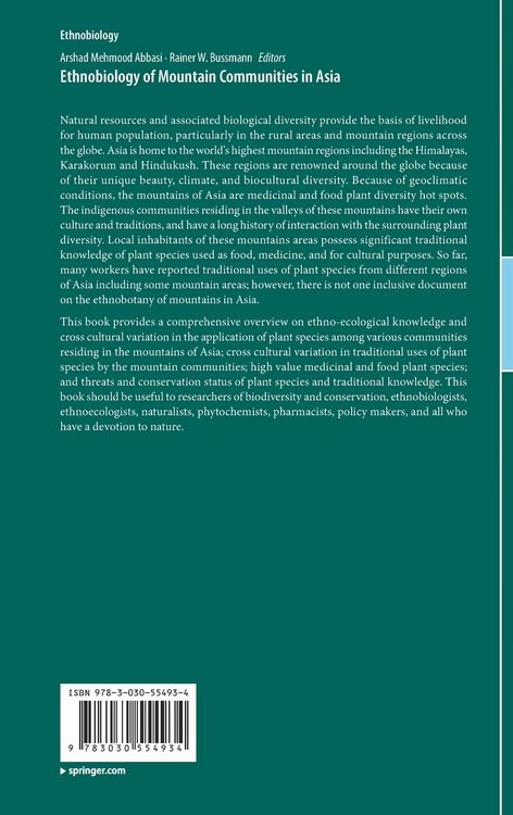 Produktbild: Ethnobiology of Mountain Communities in Asia