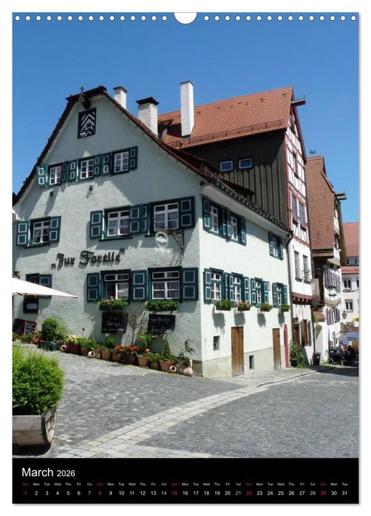 Produktbild: Ulm, City on the River Danube / UK-Version (Wall Calendar 2026 DIN A3 portrait), CALVENDO 12 Month Wall Calendar