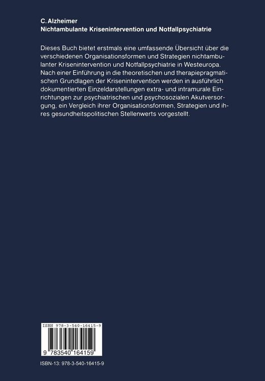 Produktbild: Nichtambulante Krisenintervention und Notfallpsychiatrie