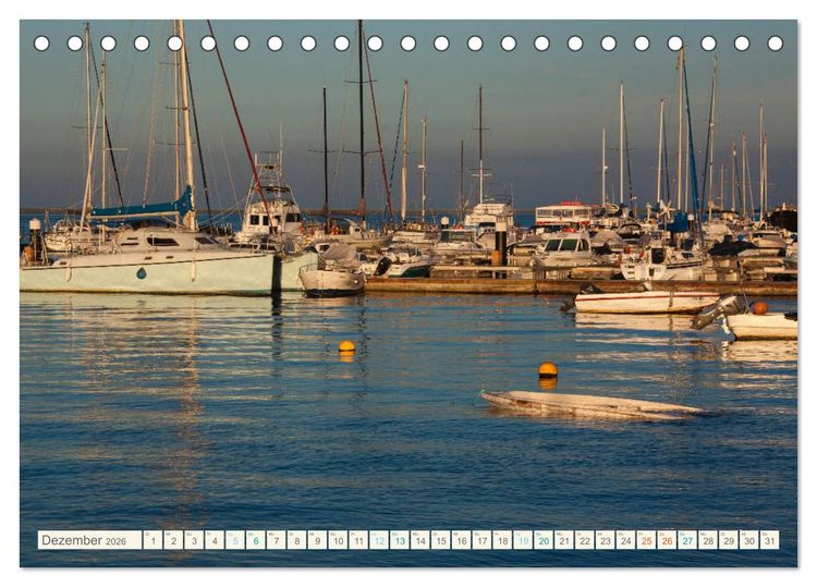 Produktbild: Algarve real - Impressionen aus Olh&atilde;o und Tavira (Tischkalender 2026 DIN A5 quer), CALVENDO Monatskalender