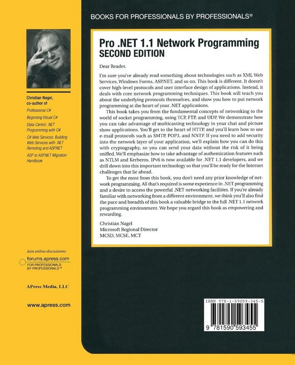 Produktbild: Pro .NET 1.1 Network Programming