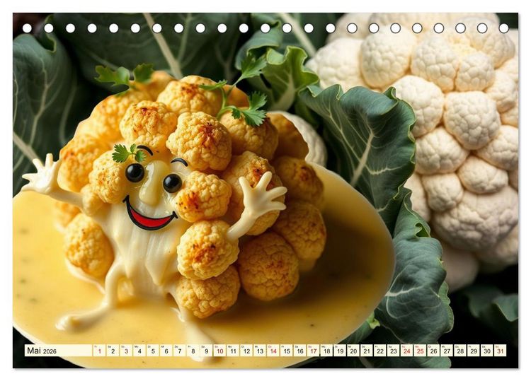 Produktbild: Tanzendes Obst und Gem&uuml;se (Tischkalender 2026 DIN A5 quer), CALVENDO Monatskalender