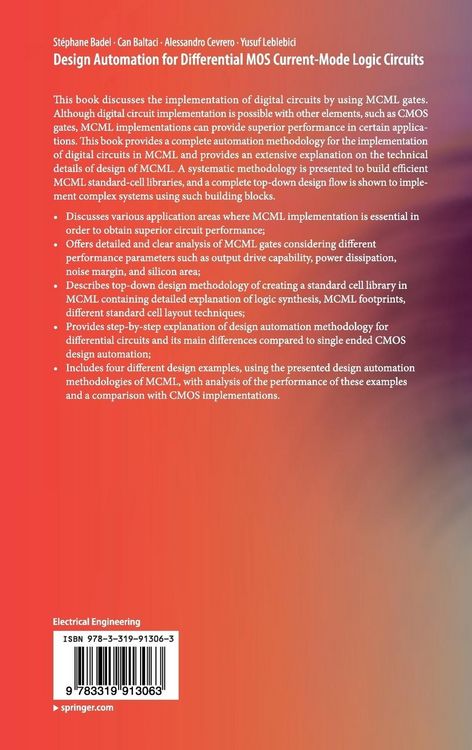 Produktbild: Design Automation for Differential MOS Current-Mode Logic Circuits