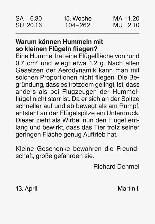 Produktbild: Brunnen Tagesabrei&szlig;kalender 6,5x10cm Nr.4