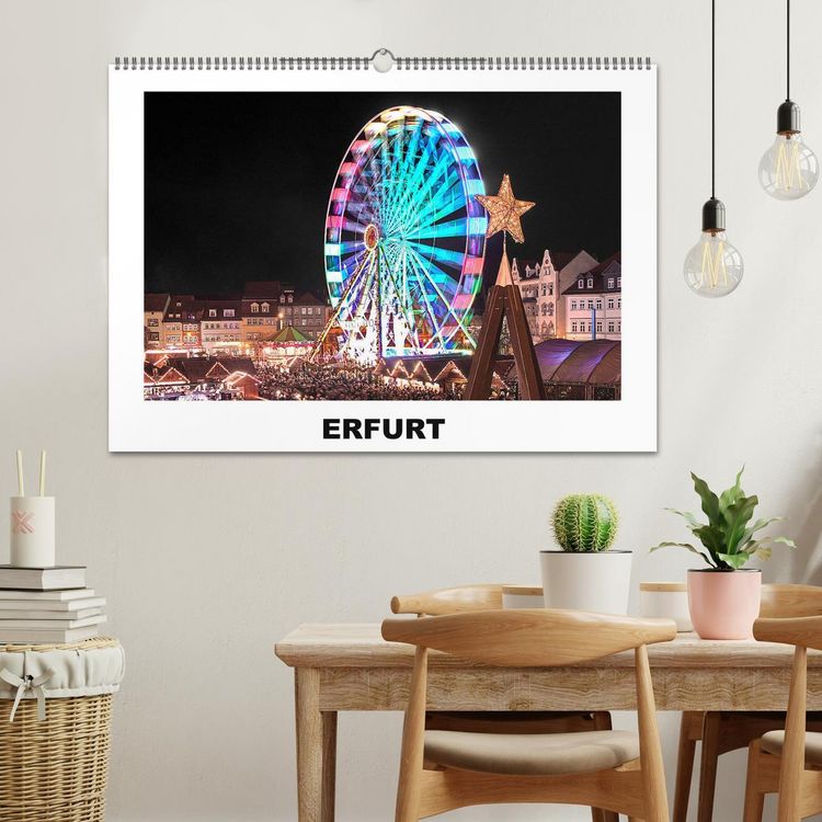 Produktbild: Erfurt (Wandkalender 2026 DIN A2 quer), CALVENDO Monatskalender