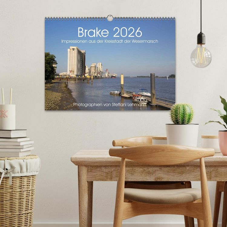 Produktbild: Brake 2026. Impressionen aus der Kreisstadt der Wesermarsch (Wandkalender 2026 DIN A3 quer), CALVENDO Monatskalender