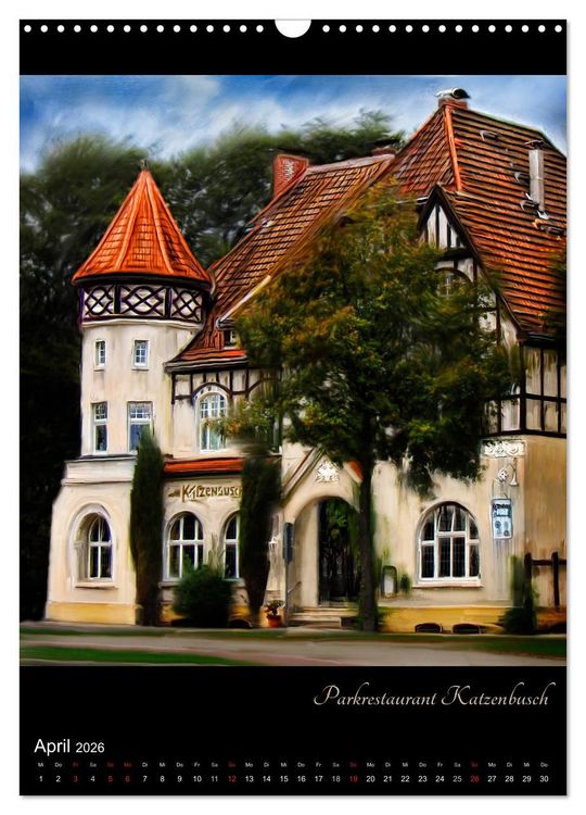 Produktbild: Herten - Digital gemalt (Wandkalender 2026 DIN A3 hoch), CALVENDO Monatskalender