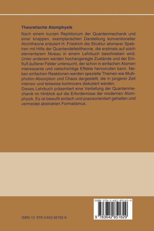 Produktbild: Theoretische Atomphysik
