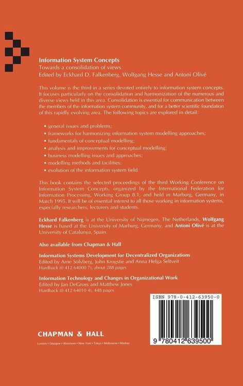 Produktbild: Information System Concepts