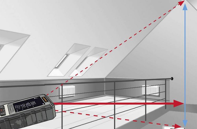 Produktbild: Laser-Entfernungsmesser DistanceMaster 080.982A Typ DistanceMaster Opt. - Lieferumfang 3 x 1,5V LR03 (AAA), Transportb