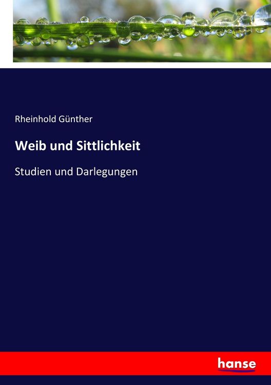 Produktbild: Weib und Sittlichkeit
