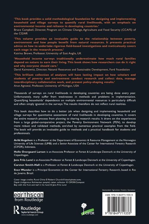 Produktbild: Measuring Livelihoods and Environmental Dependence