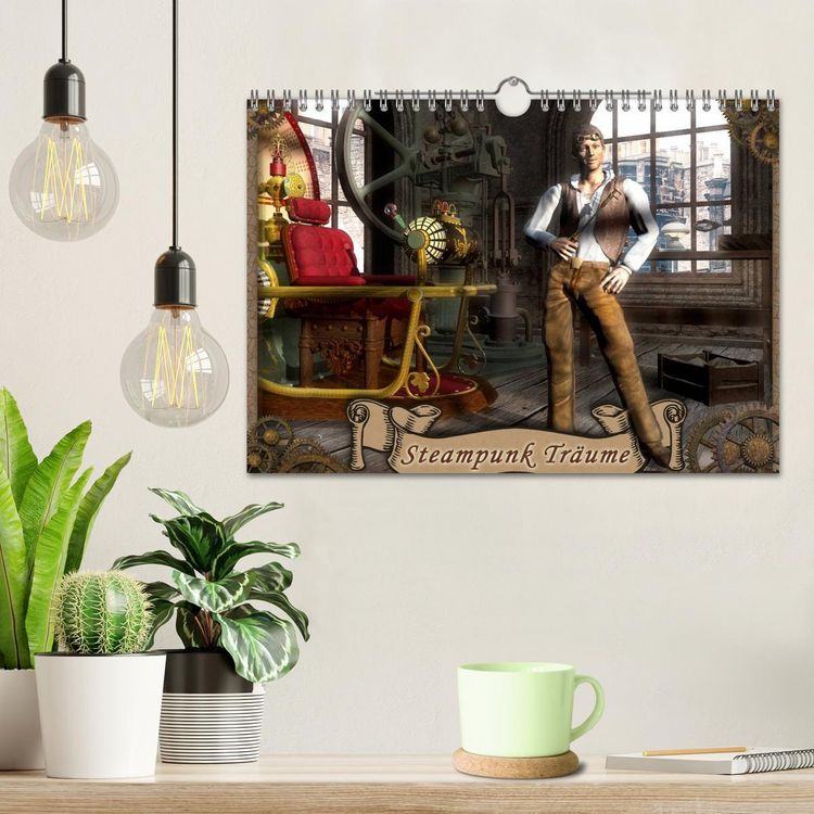 Produktbild: Steampunk Tr&auml;ume (Wandkalender 2026 DIN A4 quer), CALVENDO Monatskalender