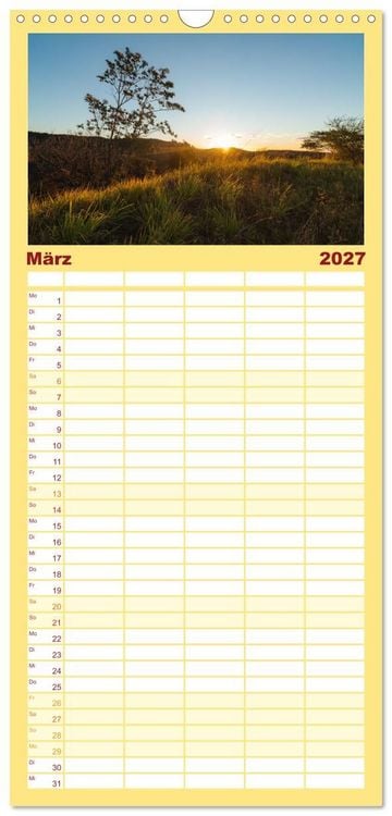 Produktbild: Familienplaner 2027 - El Salvador - Unber&uuml;hrte und wundersch&ouml;ne Natur. mit 5 Spalten (Wandkalender, 21 x 45 cm) CALVENDO