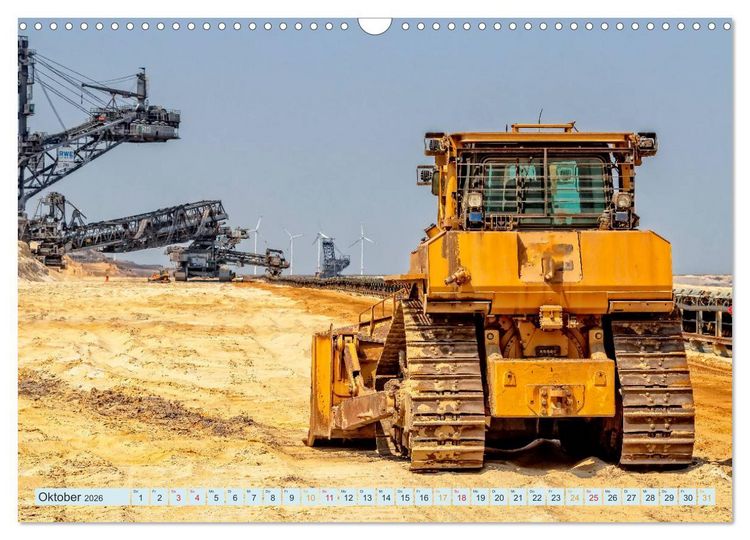 Produktbild: Bulldozer - b&auml;renstarke Arbeitstiere (Wandkalender 2026 DIN A3 quer), CALVENDO Monatskalender