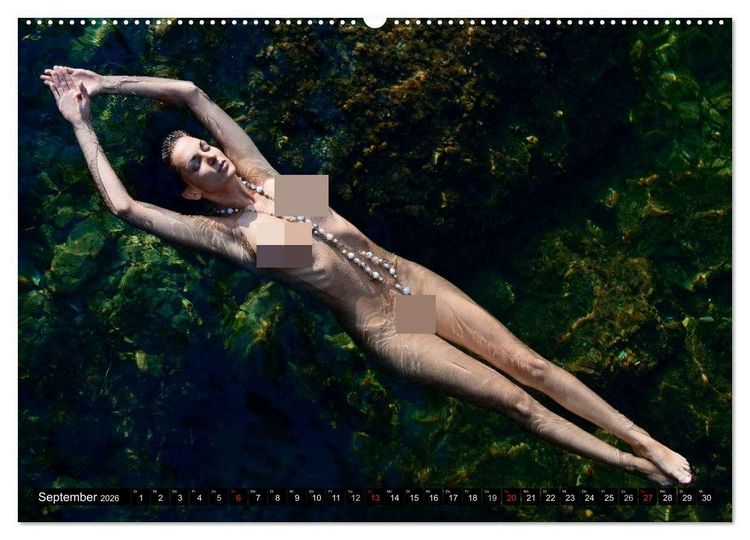 Produktbild: C&ocirc;te d'Azur - Landschaftsaktbilder in der Natur (hochwertiger Premium Wandkalender 2026 DIN A2 quer), Kunstdruck in Hochglanz