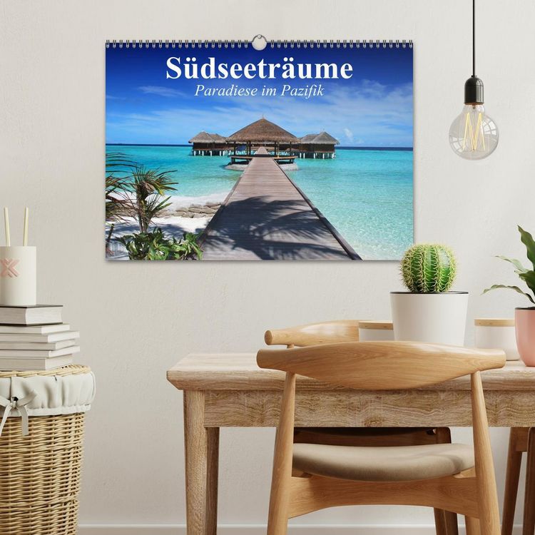 Produktbild: S&uuml;dseetr&auml;ume. Paradiese im Pazifik (Wandkalender 2026 DIN A3 quer), CALVENDO Monatskalender