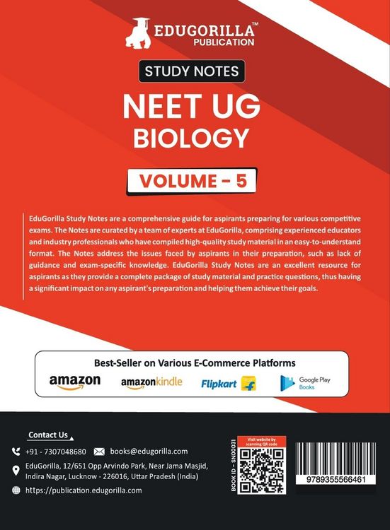Produktbild: NEET UG Biology Class XI & XII (Vol 5) Topic-wise Notes | A Complete Preparation Study Notes with Solved MCQs