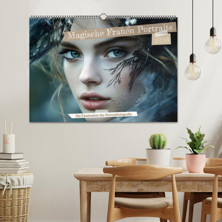 Produktbild: Magische Frauen Portraits (Wandkalender 2026 DIN A2 quer), CALVENDO Monatskalender