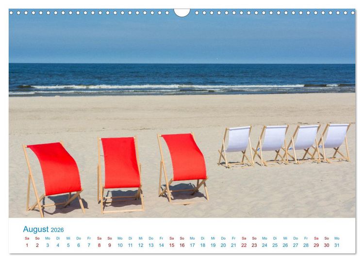 Produktbild: Streifzug auf Usedom (Wandkalender 2026 DIN A3 quer), CALVENDO Monatskalender