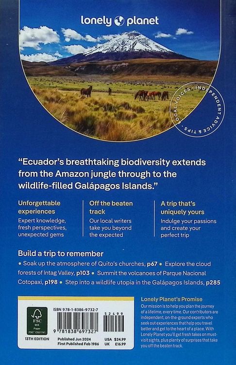 Produktbild: Lonely Planet Ecuador & the Galapagos Islands