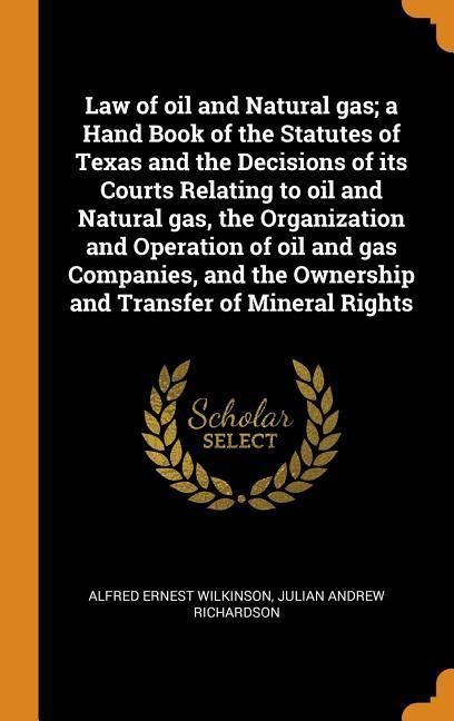 Produktbild: Law Of Oil & Natural Gas a Han