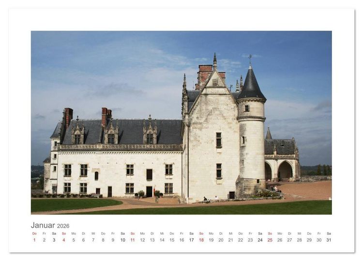 Produktbild: Unterwegs an der Loire (Wandkalender 2026 DIN A3 quer), CALVENDO Monatskalender