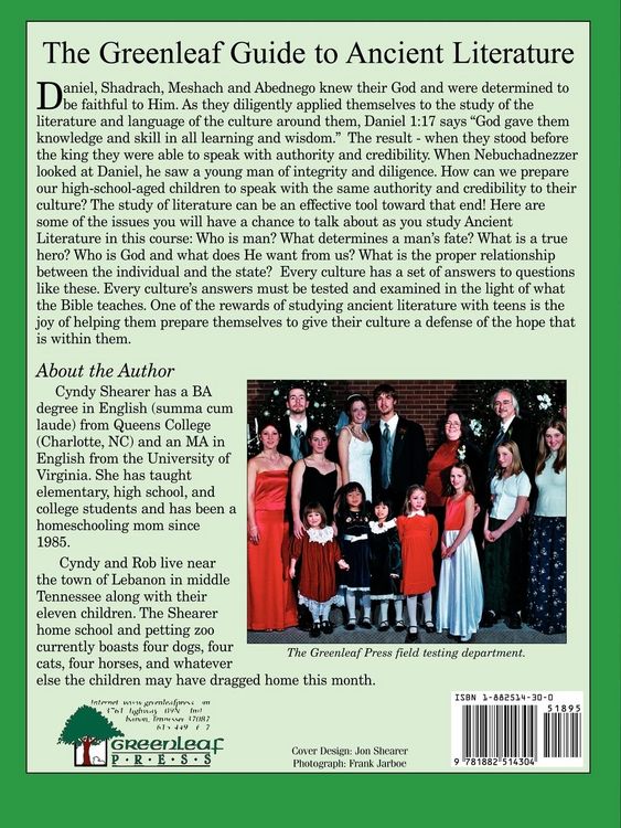 Produktbild: The Greenleaf Guide to Ancient Literature