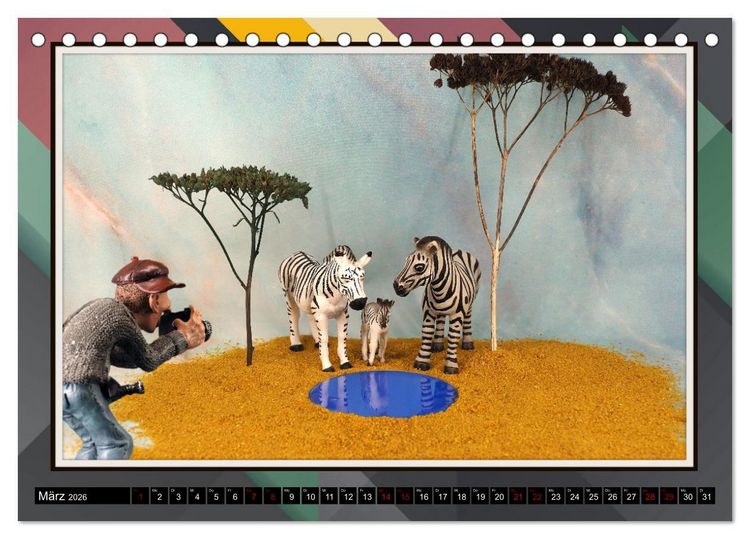 Produktbild: Fotograf auf Pirsch - ein Kinderkalender (Tischkalender 2026 DIN A5 quer), CALVENDO Monatskalender
