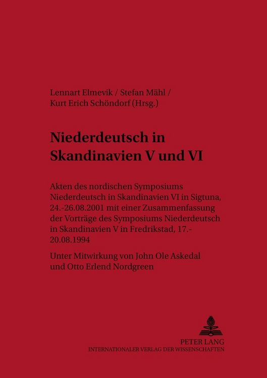 Produktbild: Niederdeutsch in Skandinavien V und VI