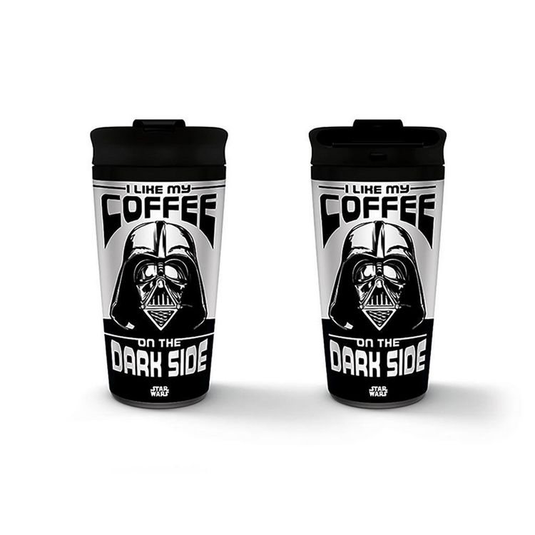 Produktbild: STAR WARS (I LIKE MY COFFEE ON THE DARK SIDE) METAL TRAVEL MUG
