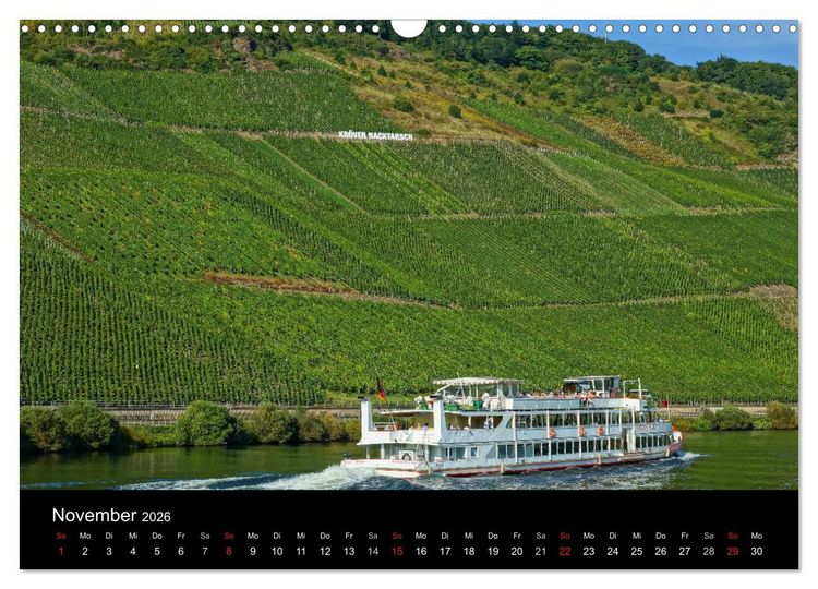 Produktbild: Sch&ouml;ne Mosel (Wandkalender 2026 DIN A3 quer), CALVENDO Monatskalender