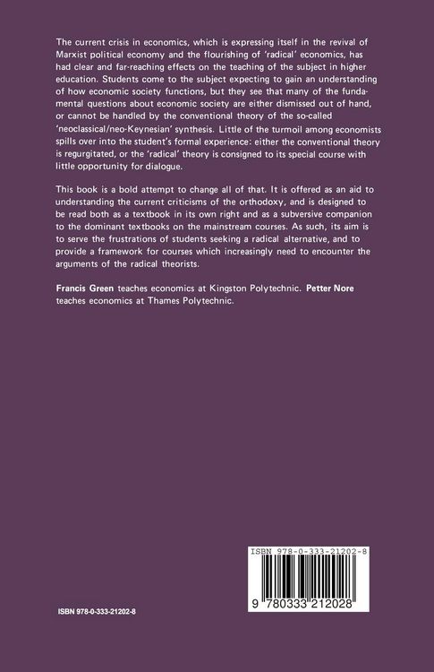 Produktbild: Economics: An Anti-Text