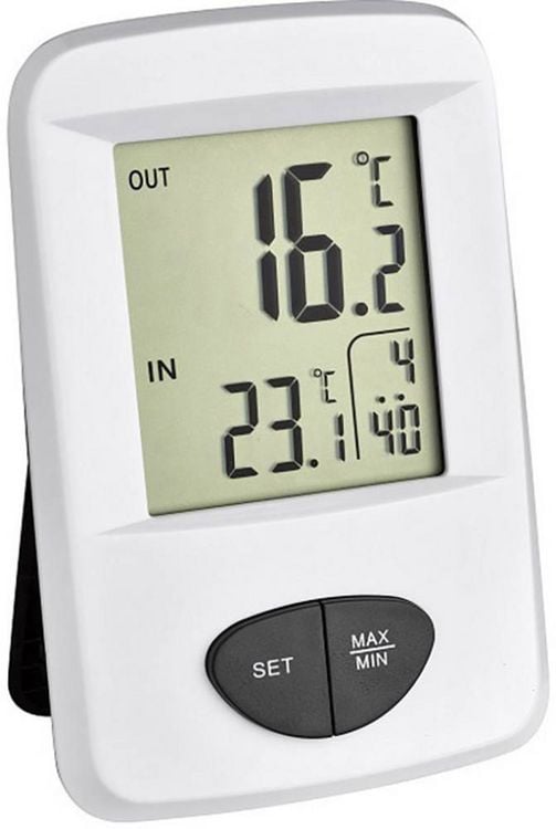 Produktbild: TFA Dostmann Base Funk-Thermometer Wei&szlig;