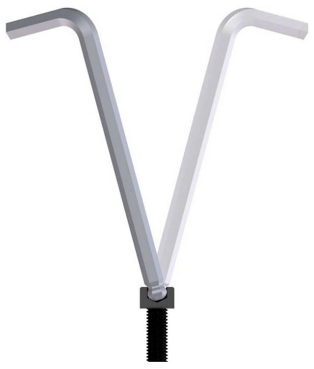 Produktbild: Gedore 1523988 Innen-Sechskant Winkelschraubendreher-Set 2 mm, 2.5 mm, 3 mm, 4 mm, 5 mm, 6 mm, 8 mm, 10 mm 8teilig
