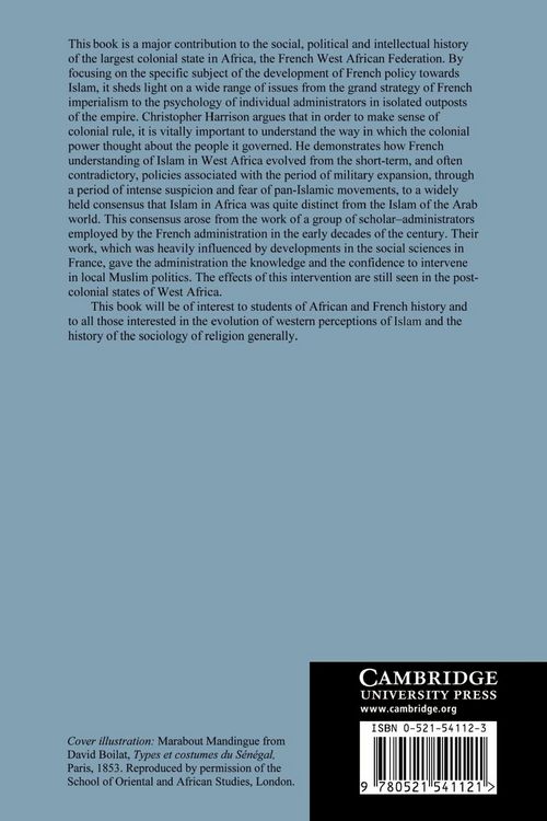 Produktbild: France and Islam in West Africa, 1860 1960