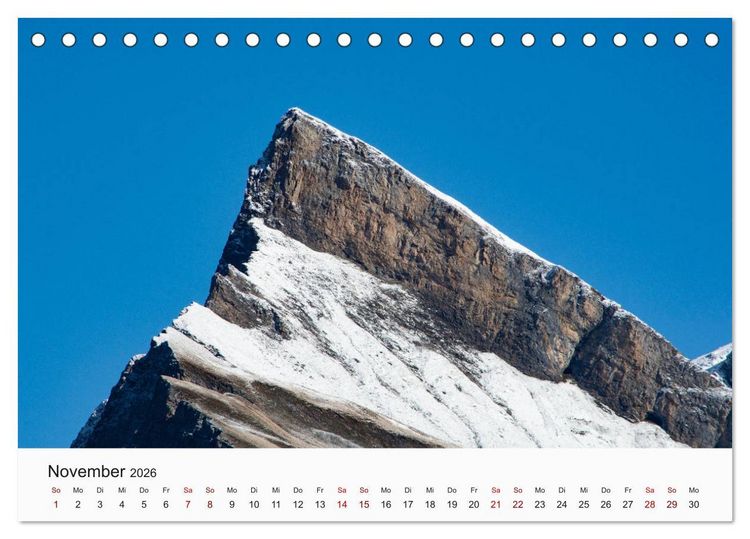 Produktbild: Einzigartige Berggipfel (Tischkalender 2026 DIN A5 quer), CALVENDO Monatskalender