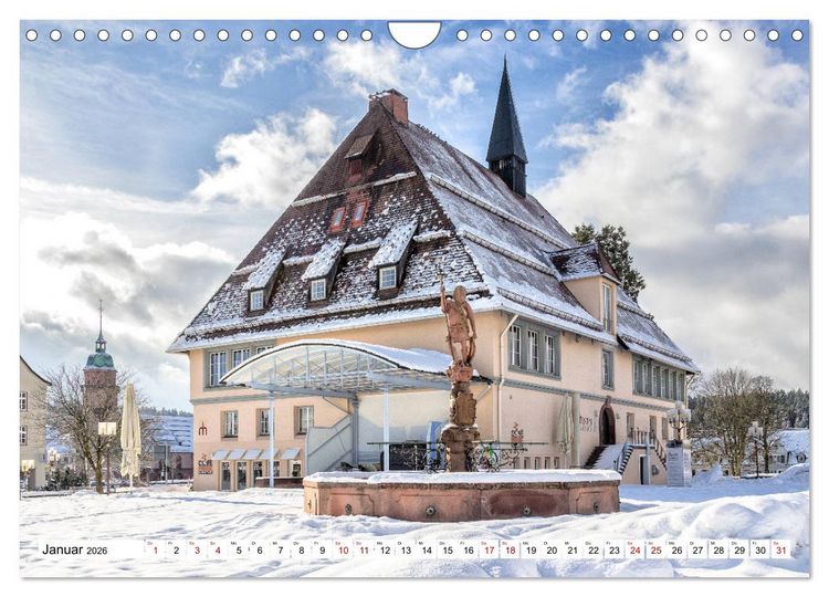 Produktbild: Freudenstadt im Schwarzwald - Wandkalender (Wandkalender 2026 DIN A4 quer), CALVENDO Monatskalender