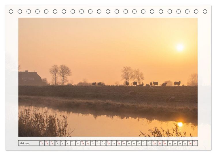 Produktbild: Naturpark D&uuml;mmer (Tischkalender 2026 DIN A5 quer), CALVENDO Monatskalender