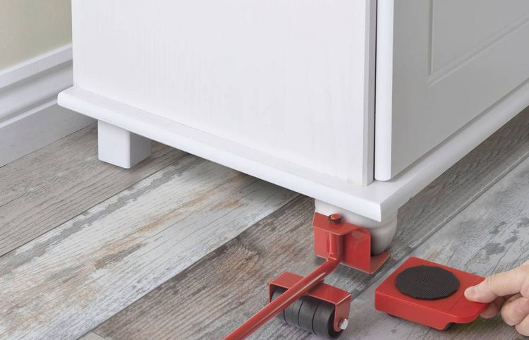 Produktbild: TOOLCRAFT TO-7730013 M&ouml;bel-Heber und Transportroller Set Traglast (max.): 150kg