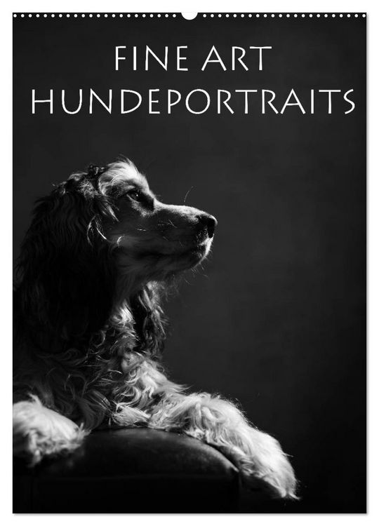 Produktbild: Fine Art Hundeportraits (Wandkalender 2026 DIN A2 hoch), CALVENDO Monatskalender