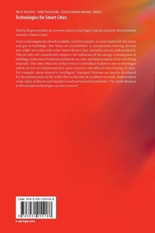 Produktbild: Technologies for Smart Cities