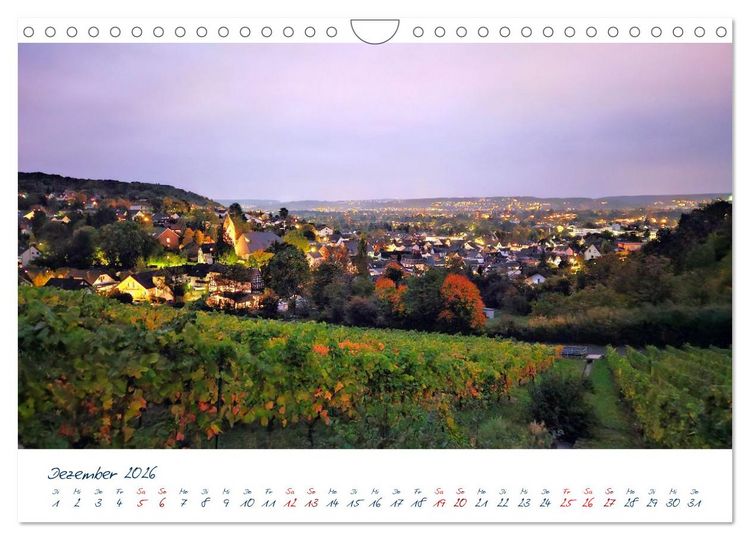 Produktbild: K&ouml;nigswinter-Oberdollendorf &ndash; Traum-Trip durch farbenpr&auml;chtige Weinberge (Wandkalender 2026 DIN A4 quer), CALVENDO Monatskalender