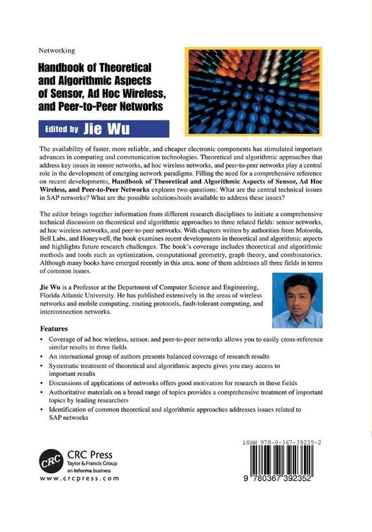 Produktbild: Handbook on Theoretical and Algorithmic Aspects of Sensor, AD Hoc Wireless, and Peer-To-Peer Networks