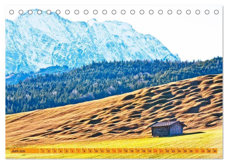 Produktbild: Rund um Mittenwald (Tischkalender 2026 DIN A5 quer), CALVENDO Monatskalender