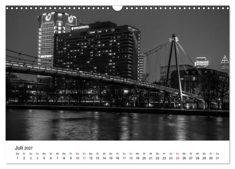 Produktbild: Frankfurt am Main bei Tag und Nacht (Wandkalender 2027 DIN A3 quer), CALVENDO Monatskalender